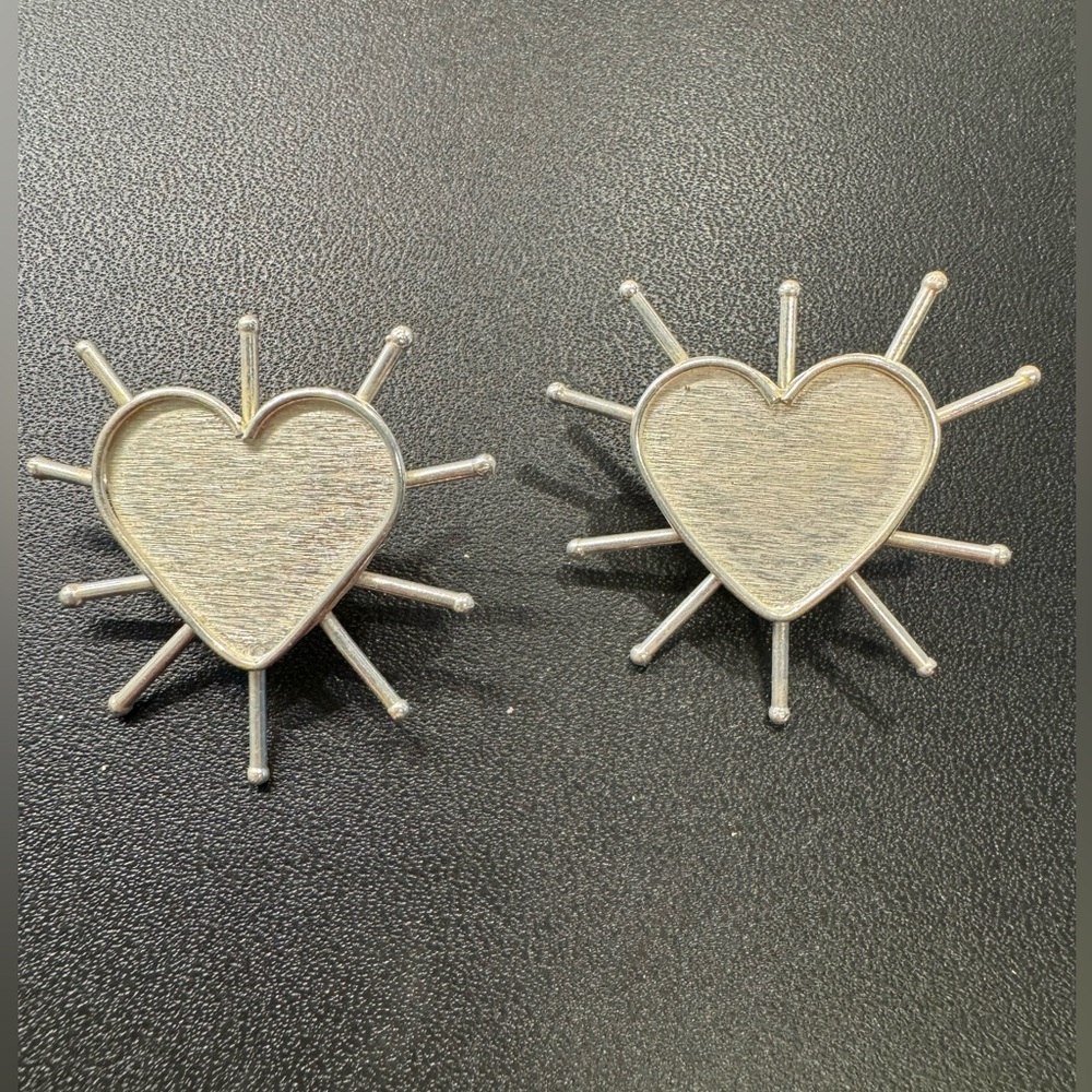 Silver Heart earrings